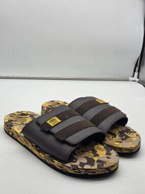 Ecko Unltd Slide Sandals Shoes Mens Size 13 Camo Hook Loop Strap Comfort